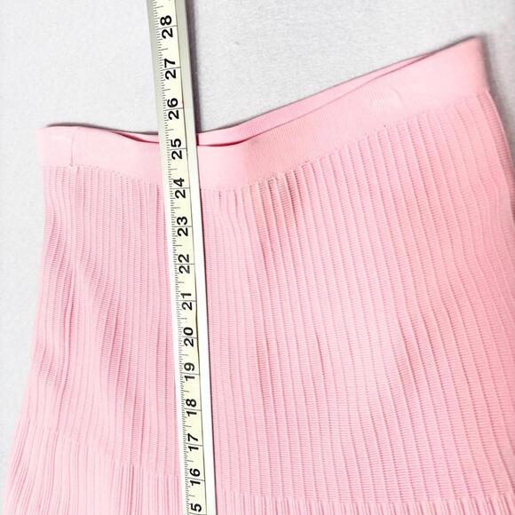 KERISMA Ribbed Flare Midi Skirt Baby Pink M - Picture 6 of 7